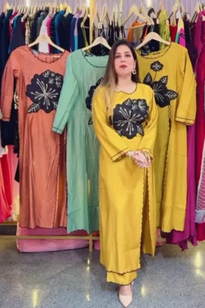 Designer Suit With Beautiful Work
