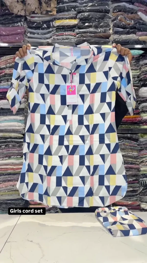 Casual Regular Sleeves Striped Women Multicolor Cord Set - Image 2