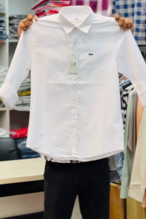 Men’s Plain Folded Sleeve Shirt