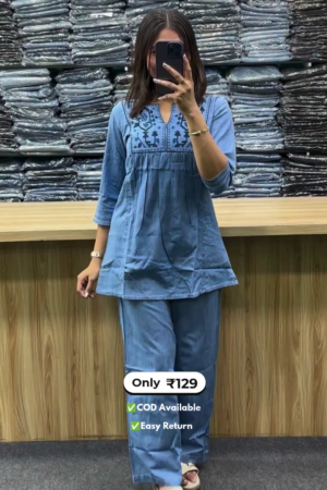 Women's Blue Co-Ord Set