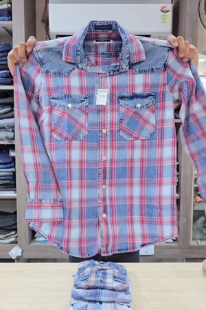 Men's Printed Big Checks Shirt