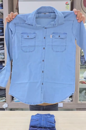 Men's Plain Denim Shirt