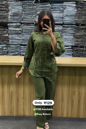 Stylish Women’s Cotton Co-Ord Set