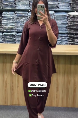 Women’s Long Shirt Co-Ord Set