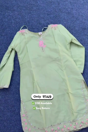 Elegant Light Green Salwar Suit with Amazing Embroidery Work