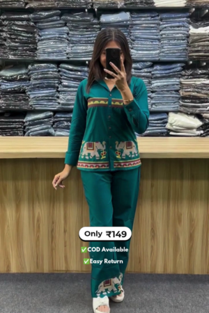 Women's Shirt with Palazzo Co-Ord Set